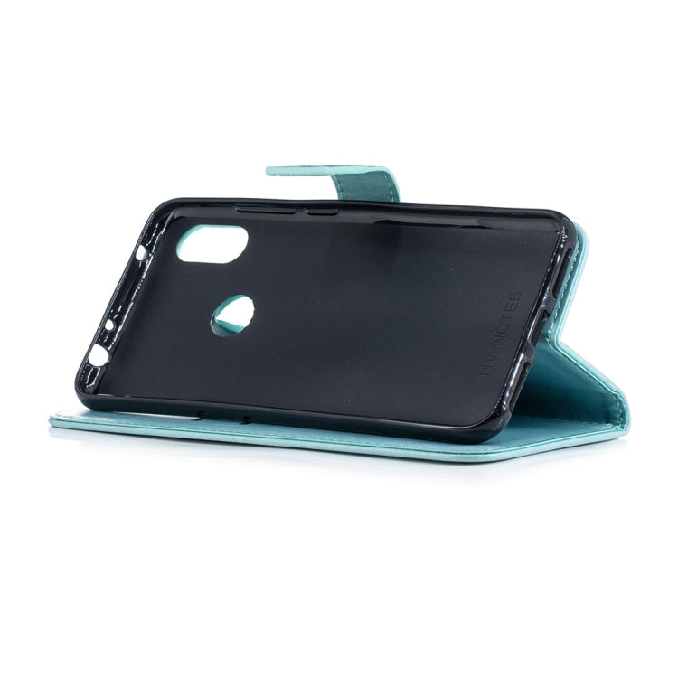 For Xiaomi Redmi Note 6 Plum Flowers Pattern Horizontal Flip Leather Case with Holder & Card Slots & Wallet & Lanyard