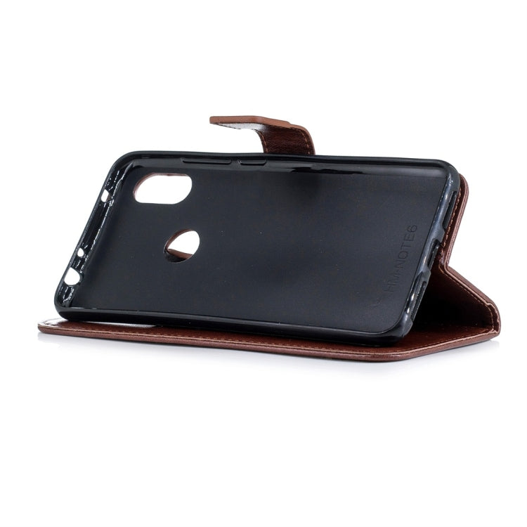 For Xiaomi Redmi Note 6 Plum Flowers Pattern Horizontal Flip Leather Case with Holder & Card Slots & Wallet & Lanyard