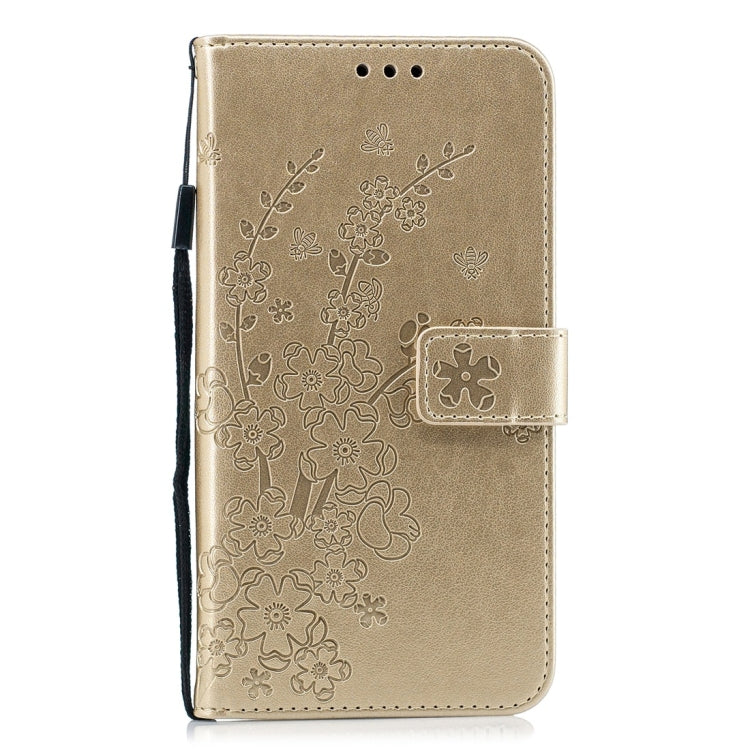 For Xiaomi Redmi Note 6 Plum Flowers Pattern Horizontal Flip Leather Case with Holder & Card Slots & Wallet & Lanyard