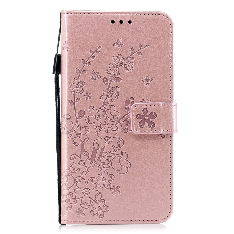 For Xiaomi Redmi Note 6 Plum Flowers Pattern Horizontal Flip Leather Case with Holder & Card Slots & Wallet & Lanyard