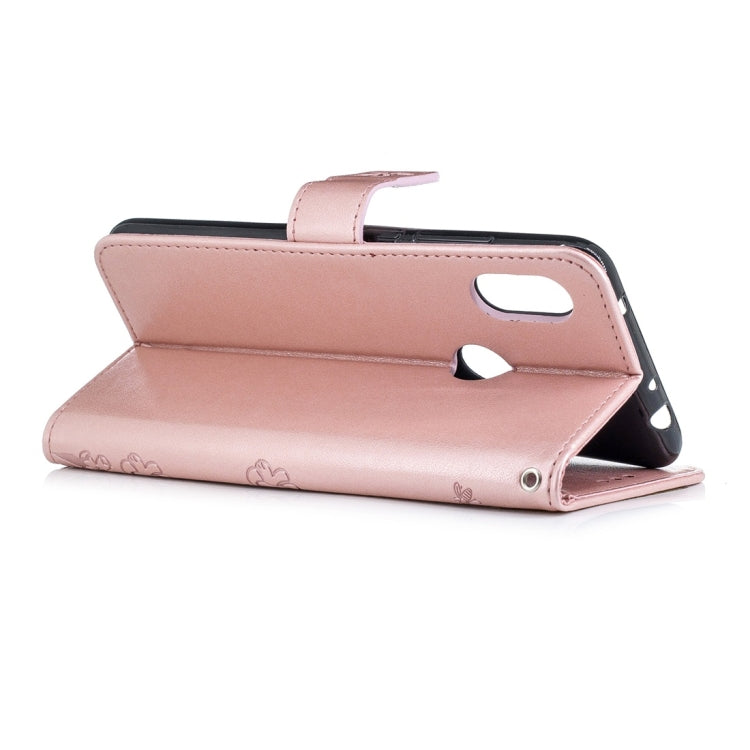 For Xiaomi Redmi Note 6 Plum Flowers Pattern Horizontal Flip Leather Case with Holder & Card Slots & Wallet & Lanyard