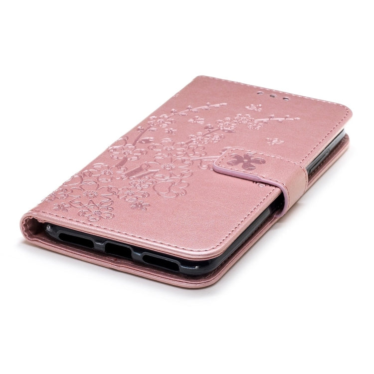 For Xiaomi Redmi Note 6 Plum Flowers Pattern Horizontal Flip Leather Case with Holder & Card Slots & Wallet & Lanyard