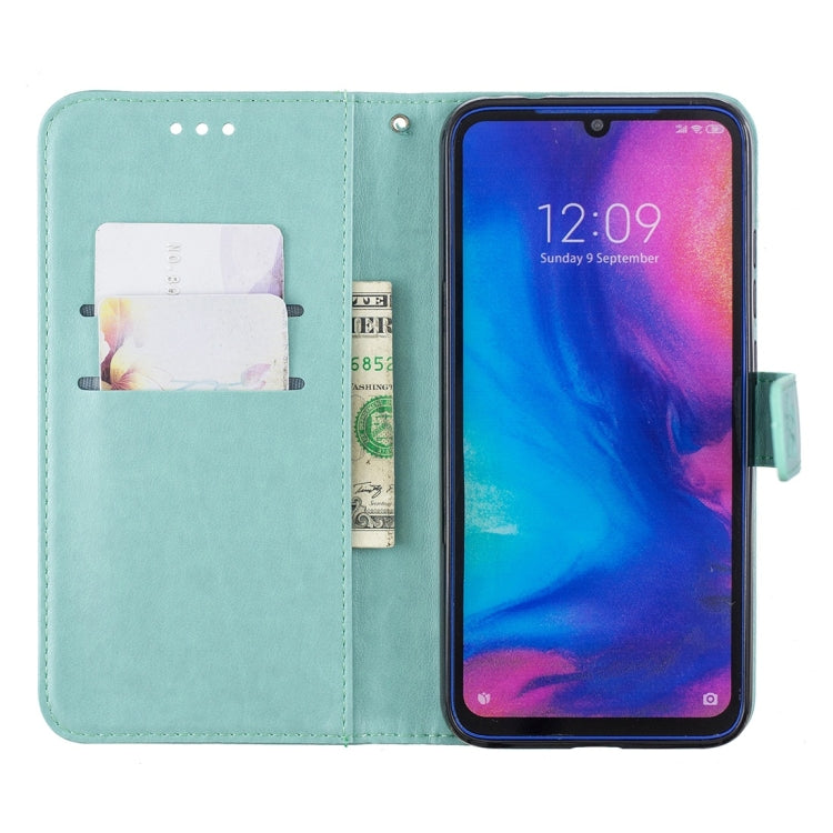 For Xiaomi Redmi Note 7 Plum Flowers Pattern Horizontal Flip Leather Case with Holder & Card Slots & Wallet & Lanyard