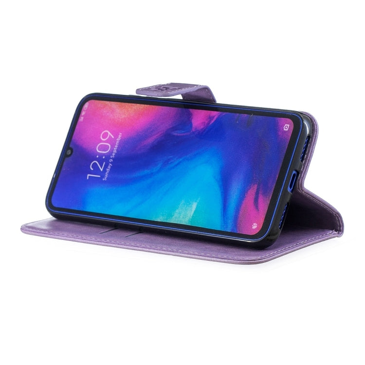 For Xiaomi Redmi Note 7 Plum Flowers Pattern Horizontal Flip Leather Case with Holder & Card Slots & Wallet & Lanyard