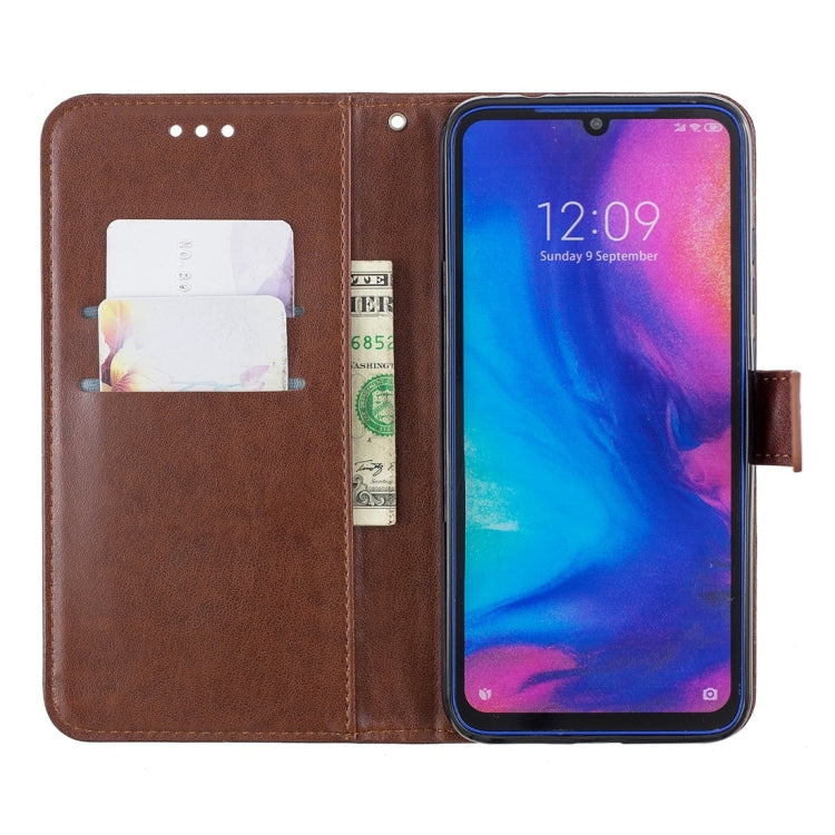 For Xiaomi Redmi Note 7 Plum Flowers Pattern Horizontal Flip Leather Case with Holder & Card Slots & Wallet & Lanyard