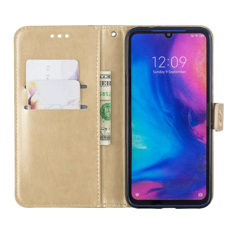 For Xiaomi Redmi Note 7 Plum Flowers Pattern Horizontal Flip Leather Case with Holder & Card Slots & Wallet & Lanyard