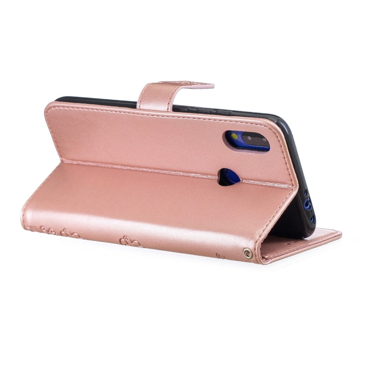 For Xiaomi Redmi Note 7 Plum Flowers Pattern Horizontal Flip Leather Case with Holder & Card Slots & Wallet & Lanyard