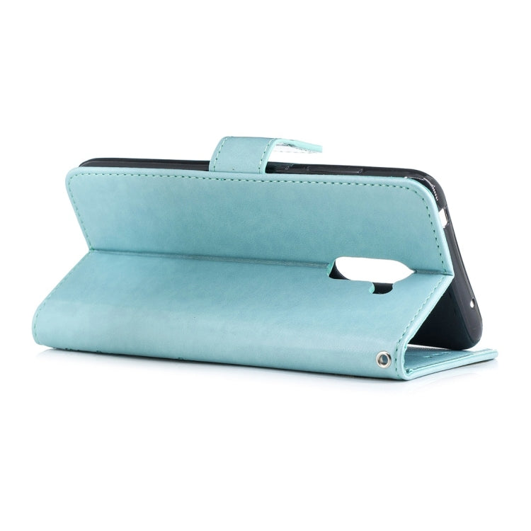 For Xiaomi Pocophone F1 Plum Flowers Pattern Horizontal Flip Leather Case with Holder & Card Slots & Wallet & Lanyard