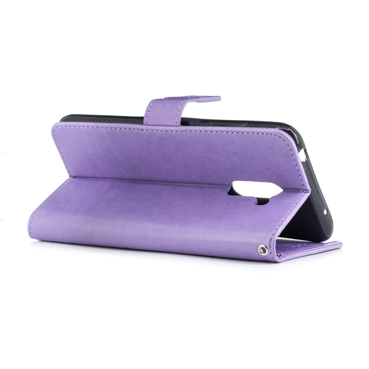 For Xiaomi Pocophone F1 Plum Flowers Pattern Horizontal Flip Leather Case with Holder & Card Slots & Wallet & Lanyard