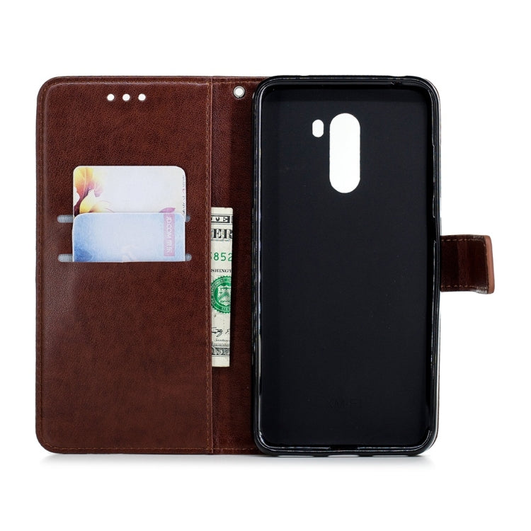 For Xiaomi Pocophone F1 Plum Flowers Pattern Horizontal Flip Leather Case with Holder & Card Slots & Wallet & Lanyard