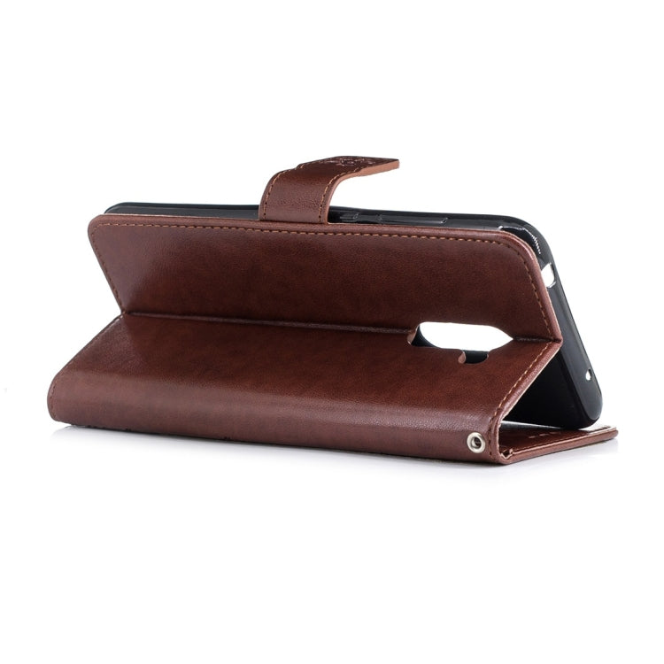 For Xiaomi Pocophone F1 Plum Flowers Pattern Horizontal Flip Leather Case with Holder & Card Slots & Wallet & Lanyard