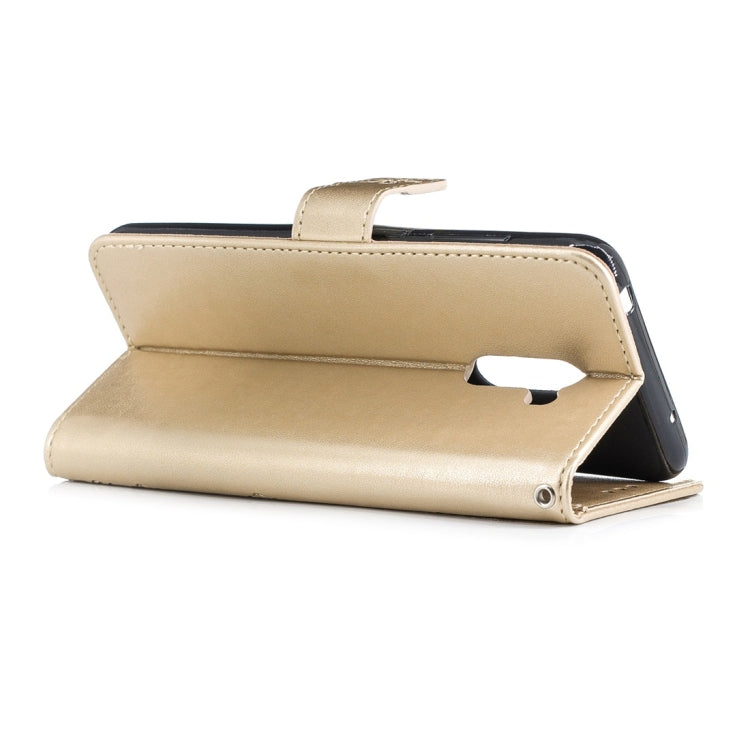 For Xiaomi Pocophone F1 Plum Flowers Pattern Horizontal Flip Leather Case with Holder & Card Slots & Wallet & Lanyard