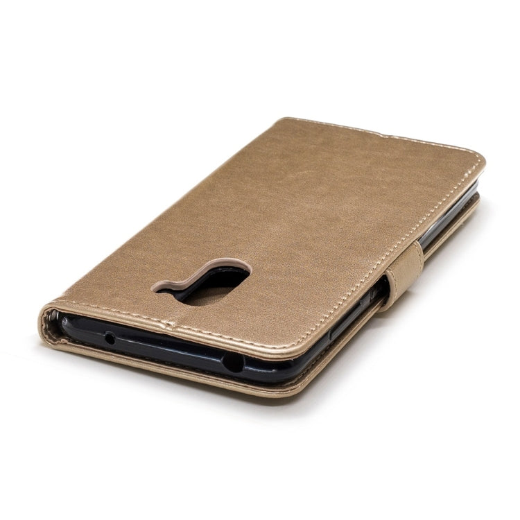 For Xiaomi Pocophone F1 Plum Flowers Pattern Horizontal Flip Leather Case with Holder & Card Slots & Wallet & Lanyard