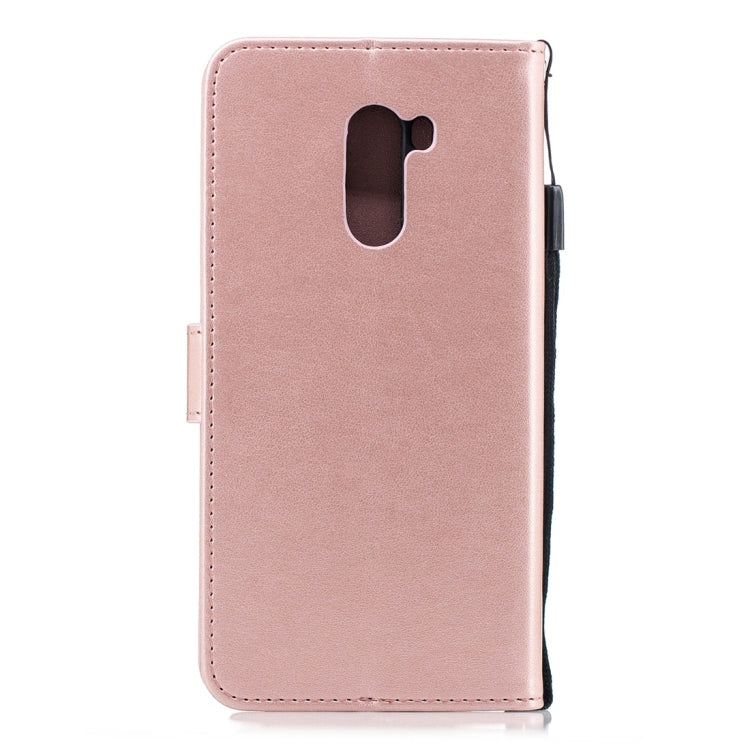 For Xiaomi Pocophone F1 Plum Flowers Pattern Horizontal Flip Leather Case with Holder & Card Slots & Wallet & Lanyard
