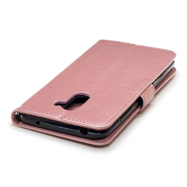 For Xiaomi Pocophone F1 Plum Flowers Pattern Horizontal Flip Leather Case with Holder & Card Slots & Wallet & Lanyard