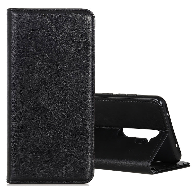 For OPPO A9 (2020) Magnetic Retro Crazy Horse Texture Horizontal Flip Leather Case with Holder & Card Slots