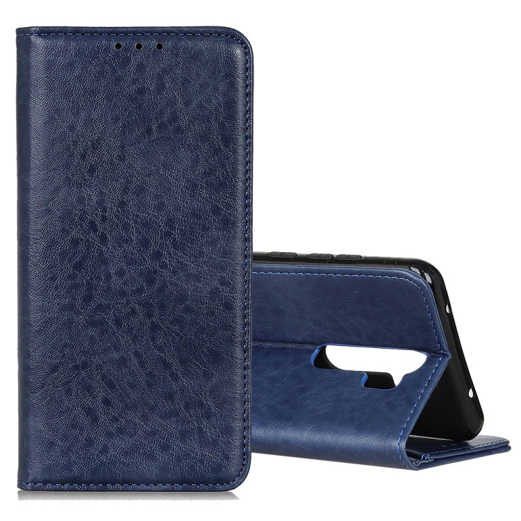 For OPPO A9 (2020) Magnetic Retro Crazy Horse Texture Horizontal Flip Leather Case with Holder & Card Slots