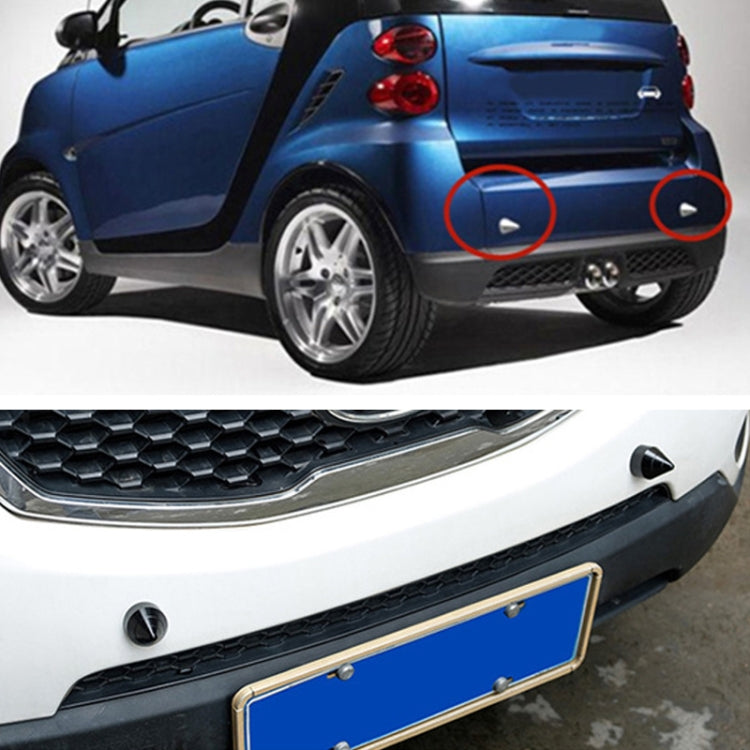 2 PCS Car Rear Anti-collision Tail Cone for Mercedes Benz Smart 2009-2014, Style:Pointed