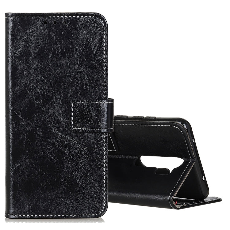 For OPPO A9 (2020) Retro Crazy Horse Texture Horizontal Flip Leather Case with Holder & Card Slots & Photo Frame & Wallet