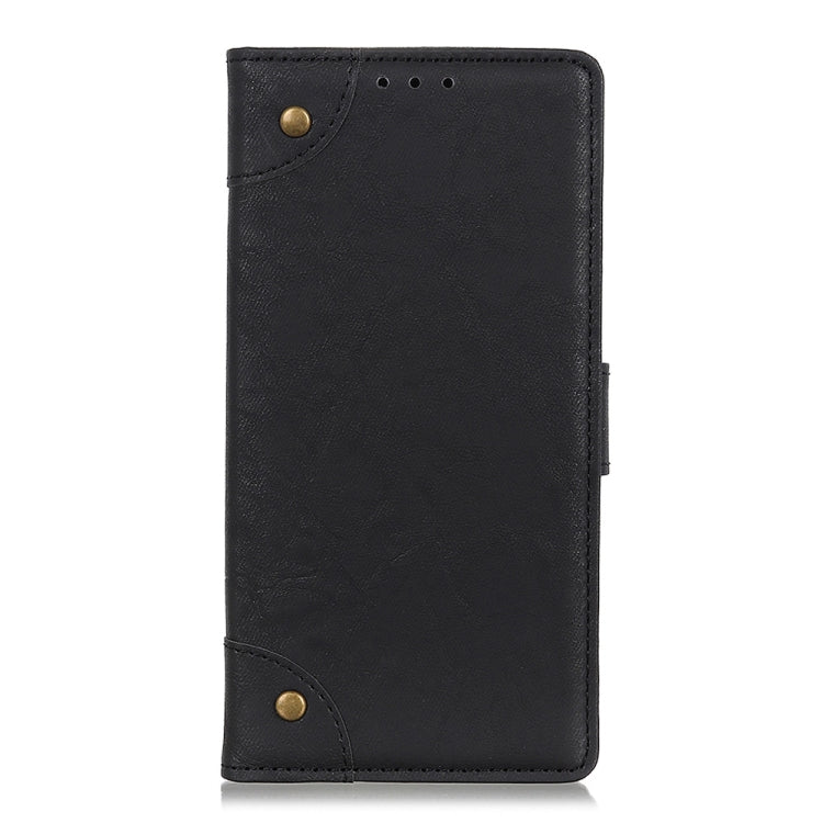 For OPPO A9 (2020) Copper Buckle Retro Crazy Horse Texture Horizontal Flip Leather Case with Holder & Card Slots & Wallet