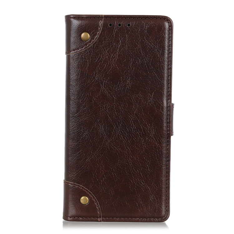 For OPPO A9 (2020) Copper Buckle Nappa Texture Horizontal Flip Leather Case with Holder & Card Slots & Wallet