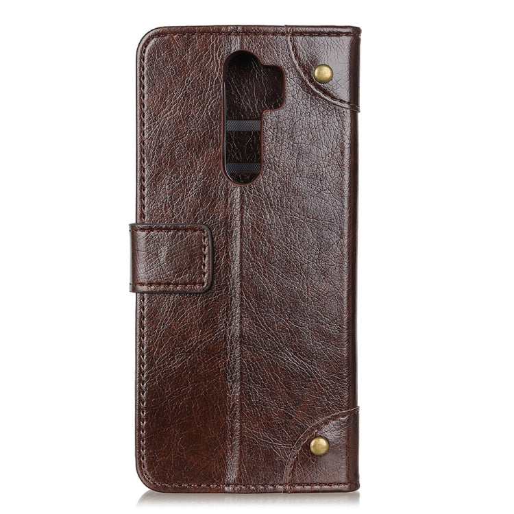 For OPPO A9 (2020) Copper Buckle Nappa Texture Horizontal Flip Leather Case with Holder & Card Slots & Wallet