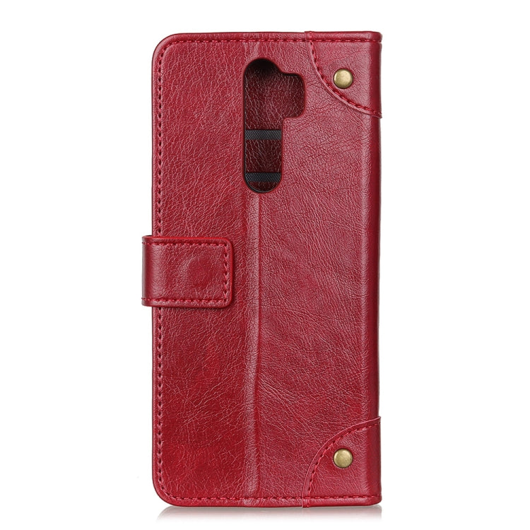 For OPPO A9 (2020) Copper Buckle Nappa Texture Horizontal Flip Leather Case with Holder & Card Slots & Wallet