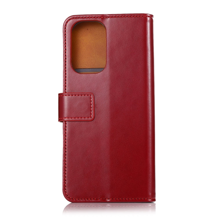 For OPPO Realme GT 5G 3-Color Pearl Texture Magnetic Buckle Horizontal Flip PU Leather Case with Card Slots & Wallet & Holder
