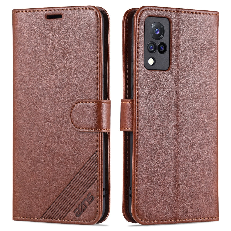 For vivo S9 AZNS Sheepskin Texture Horizontal Flip Leather Case with Holder & Card Slots & Wallet