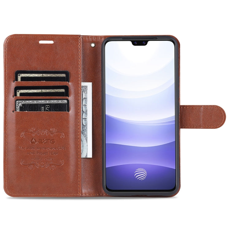 For vivo S9 AZNS Sheepskin Texture Horizontal Flip Leather Case with Holder & Card Slots & Wallet