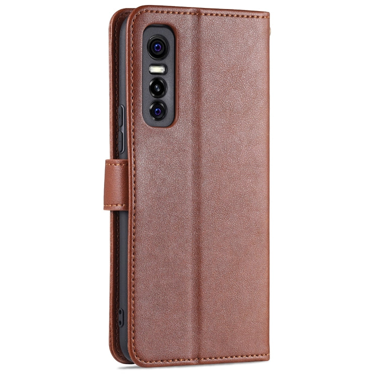 For vivo s7e AZNS Sheepskin Texture Horizontal Flip Leather Case with Holder & Card Slots & Wallet