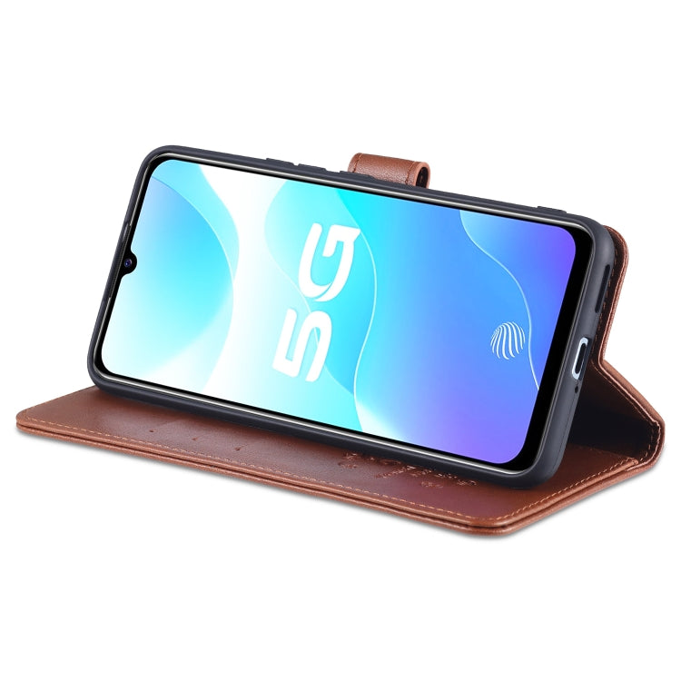 For vivo s7e AZNS Sheepskin Texture Horizontal Flip Leather Case with Holder & Card Slots & Wallet