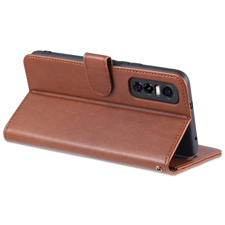 For vivo s7e AZNS Sheepskin Texture Horizontal Flip Leather Case with Holder & Card Slots & Wallet