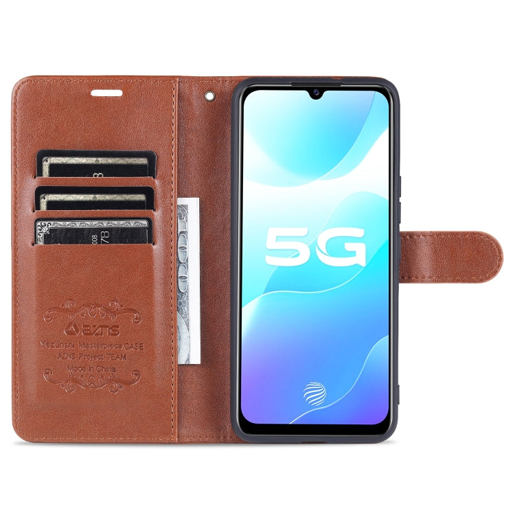 For vivo s7e AZNS Sheepskin Texture Horizontal Flip Leather Case with Holder & Card Slots & Wallet