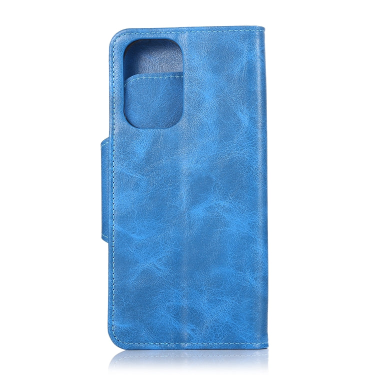 For OPPO Realme GT 5G Crazy Horse Texture Horizontal Flip Leather Case with Holder & 6-Card Slots & Wallet