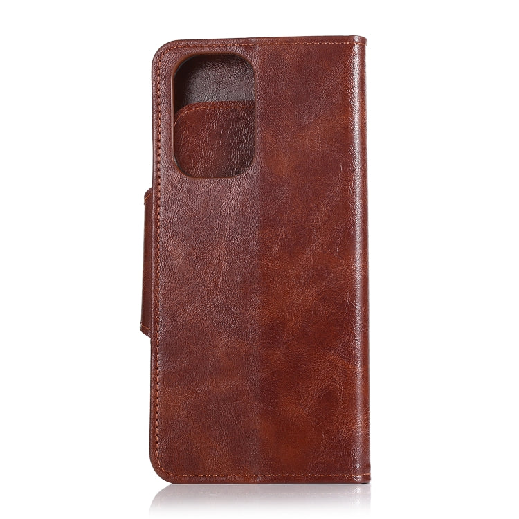 For OPPO Realme GT 5G Crazy Horse Texture Horizontal Flip Leather Case with Holder & 6-Card Slots & Wallet