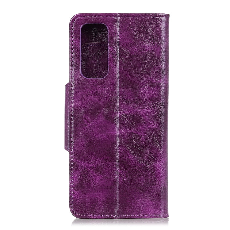 For OPPO Reno5 5G Crazy Horse Texture Horizontal Flip Leather Case with Holder & 6-Card Slots & Wallet
