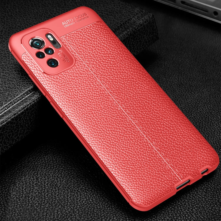 For Xiaomi Redmi Note 10 4G / Note 10S Litchi Texture TPU Shockproof Case