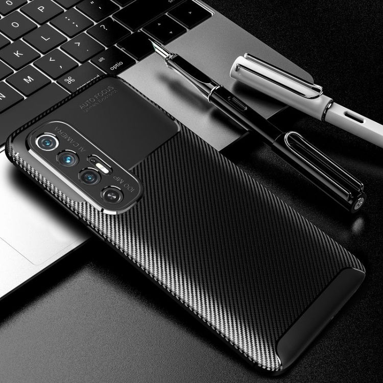 For Xiaomi Mi 10S Carbon Fiber Texture Shockproof TPU Case