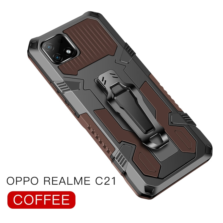 For OPPO Realme C21 / C20 Armor Warrior Shockproof PC + TPU Protective Case