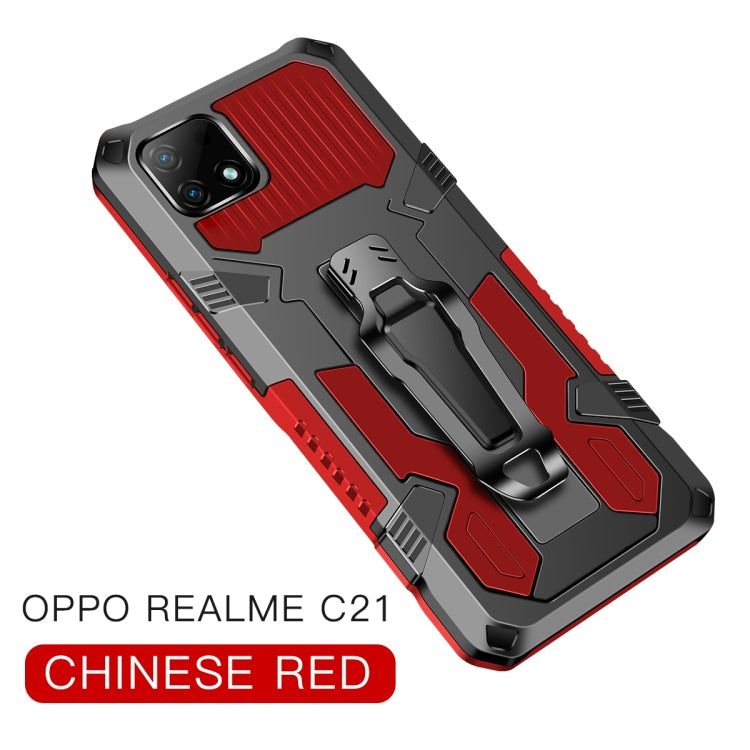 For OPPO Realme C21 / C20 Armor Warrior Shockproof PC + TPU Protective Case