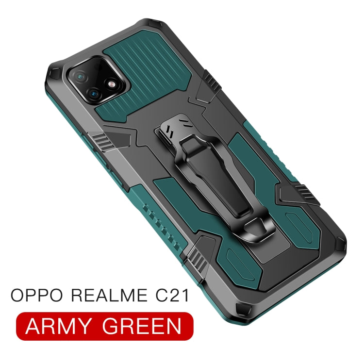 For OPPO Realme C21 / C20 Armor Warrior Shockproof PC + TPU Protective Case