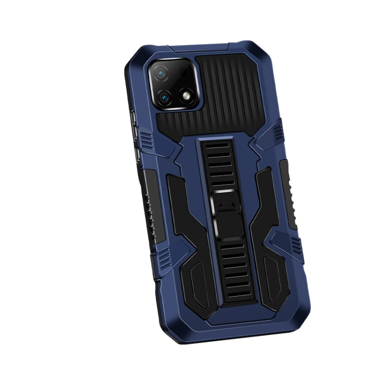 For OPPO Realme C21 / C20 Vanguard Warrior All Inclusive Double-color Shockproof TPU + PC Protective Case with Holder