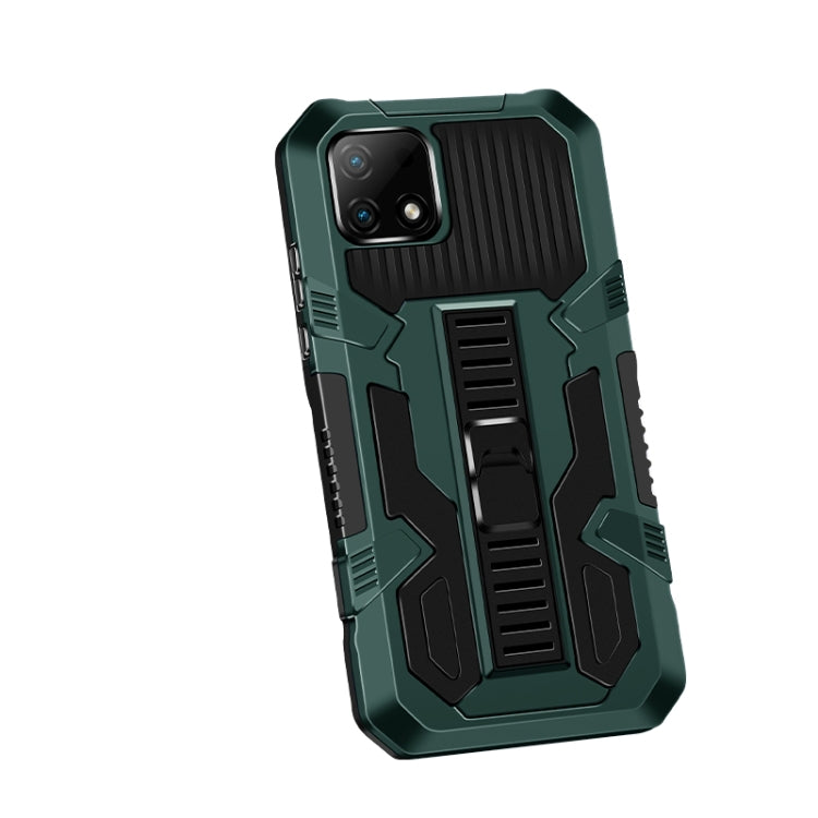 For OPPO Realme C21 / C20 Vanguard Warrior All Inclusive Double-color Shockproof TPU + PC Protective Case with Holder