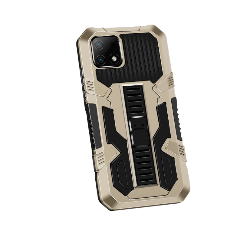 For OPPO Realme C21 / C20 Vanguard Warrior All Inclusive Double-color Shockproof TPU + PC Protective Case with Holder