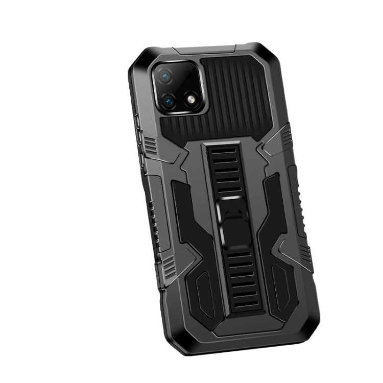 For OPPO Realme C21 / C20 Vanguard Warrior All Inclusive Double-color Shockproof TPU + PC Protective Case with Holder