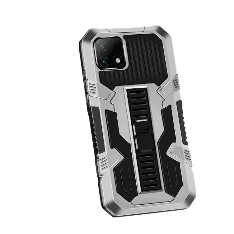 For OPPO Realme C21 / C20 Vanguard Warrior All Inclusive Double-color Shockproof TPU + PC Protective Case with Holder