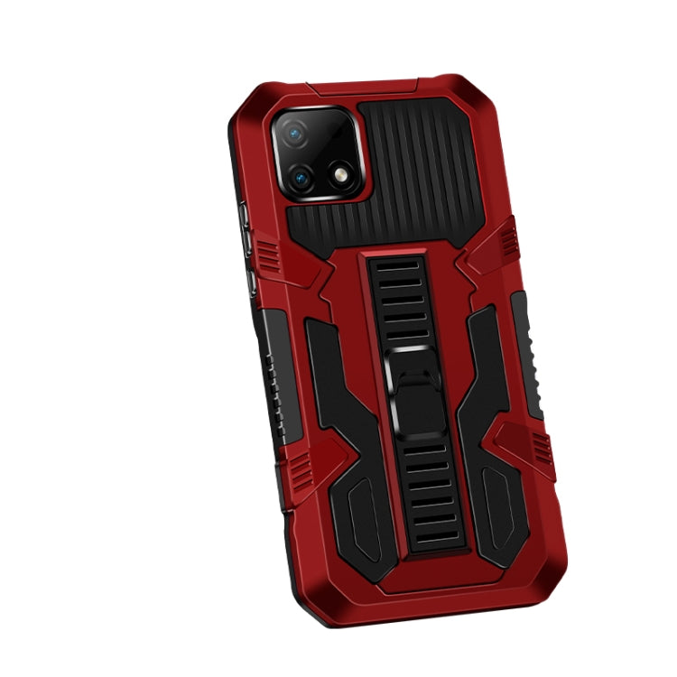 For OPPO Realme C21 / C20 Vanguard Warrior All Inclusive Double-color Shockproof TPU + PC Protective Case with Holder