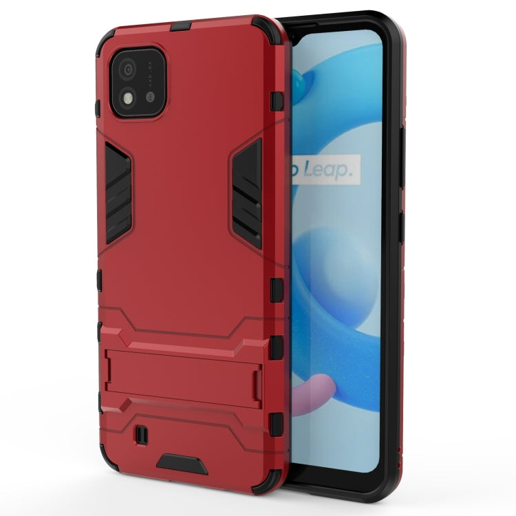 For OPPO Realme C20 PC + TPU Shockproof Protective Case with Invisible Holder