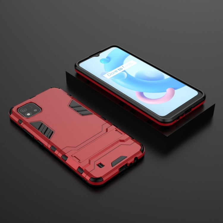 For OPPO Realme C20 PC + TPU Shockproof Protective Case with Invisible Holder